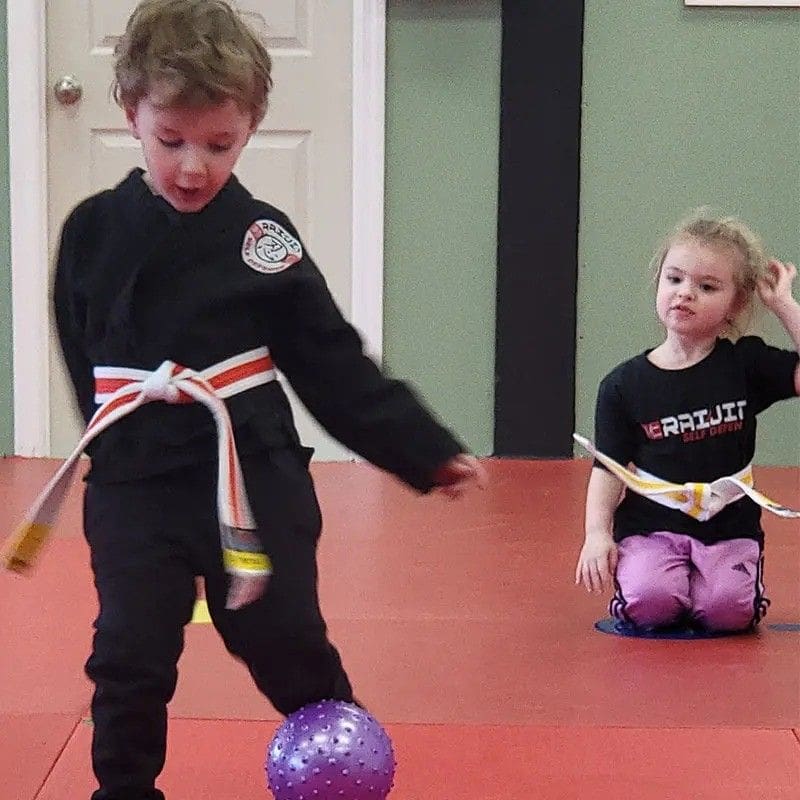 students having fun during a martial arts class